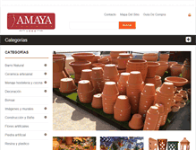 Tablet Screenshot of ceramicaamaya.com